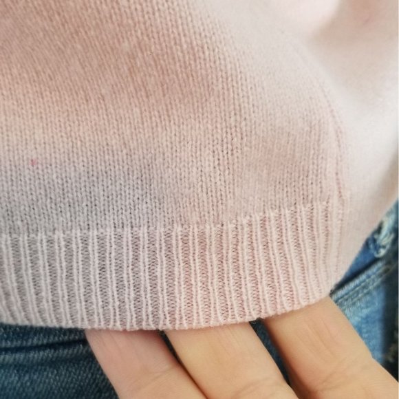 Lord & Taylor Cashmere Sweater Small Pink Blush - Picture 2 of 7